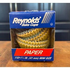 VTG 1997 Reynolds Baker’s Choice Midget Size Pastel Paper Bake Cups 1-3/4"